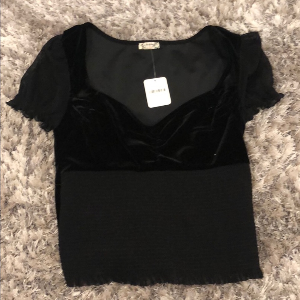 Free people velvet top